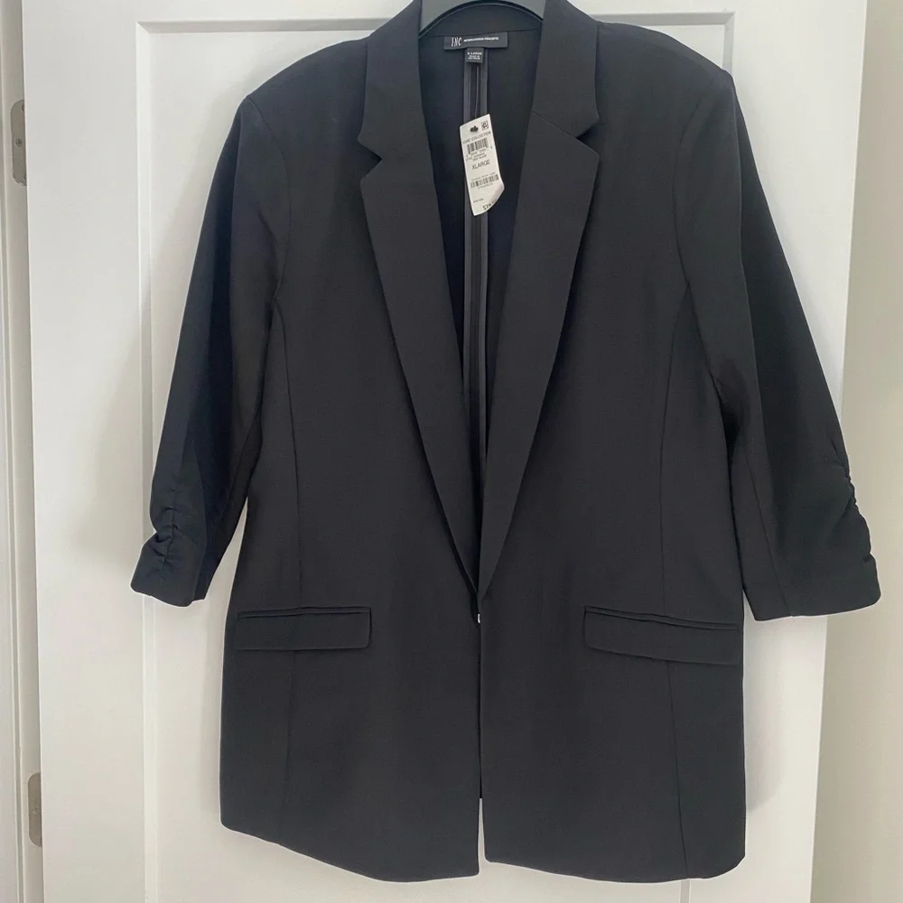 INC International Concepts Black Blazer - Picture 4 of 5